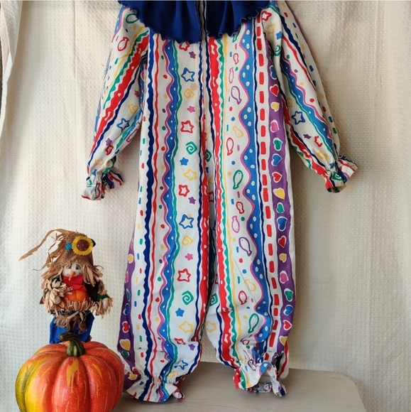 kids Clown Halloween Costume, home sewn, size 5 - Picture 1 of 6